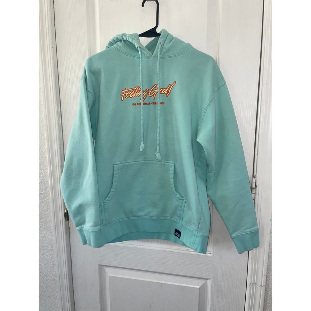 Tommy Innit Feeling Good Mint Green Pullover Hoodie Sweatshirt